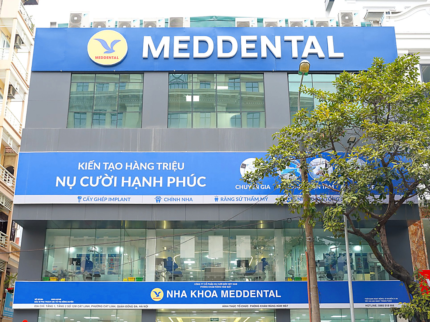 Meddental clinic building in Hanoi